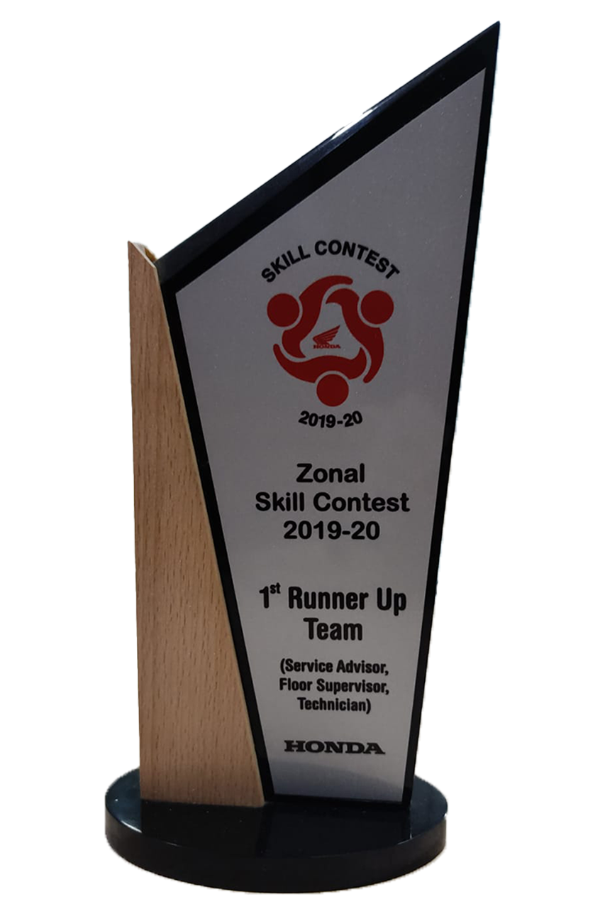 1st Runner-Up in Zonal Skill Contest 2019-20